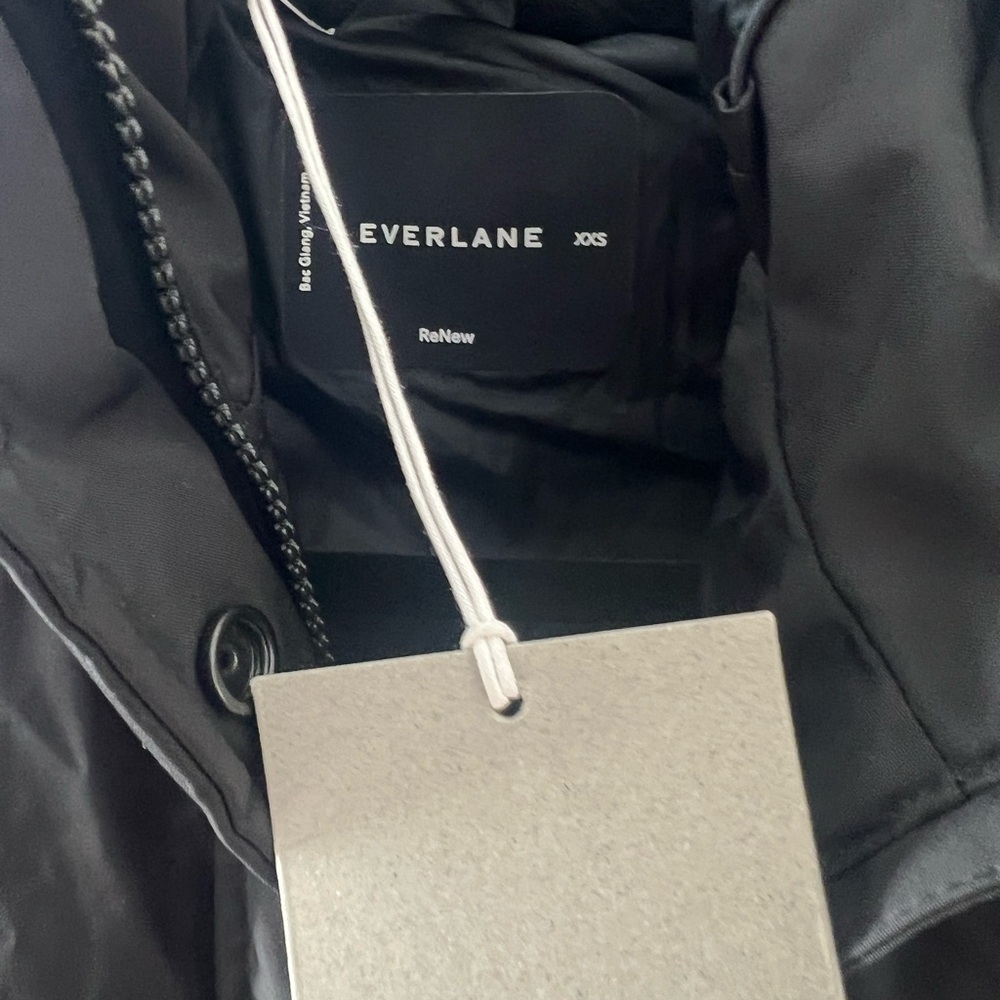 Everlane ReNew Long Puffer Jacket XXS Black - Picture 3 of 10